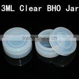 Vaporizer oil silicone jars dab containers 3ml clear silicone bho container silicone dab wax jars