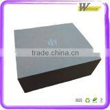 Kraft Paper Hand-made Cardboard Folded Gift Box With Silver/Glod Hot Stamping