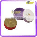 High Quality Round Shape Textured Jewelry Gift Box