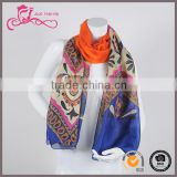 party wear silk scarf , fashion wholesale italian silk scarf, silk scarves for dyeing with digital printed for lady