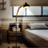Wood and Metal Material Floor Lamp Adjustable Wooden Floor Lamp thumbnail-4