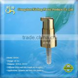 gold plated cosmetic treatment pump 20/410