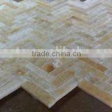 Hot Yellow Honey Onyx Polished Herringbone Onyx Mosaic Tiles on Sale thumbnail-5