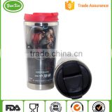 DIY stainless steel vacuum travel mug with inserts paper
