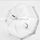 Cheap Custom Advertising Logo Clear Transparent Poe Umbrella