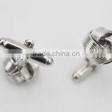 Factory Supply Top Quality Cheap Copper Metal Silk Knot Cufflinks thumbnail-6