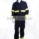 UNI EN ISO 13688 Oil Resistant Safety Coverall With Yellow Tape thumbnail-1