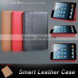 2013 New Design Smart Real Leather Case for IPad Mini thumbnail-1