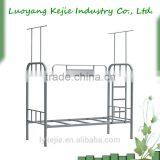 Metal Bunk Bed With Clothes Cabinet Latest Double Bed Student Metal Bunk Bed With Desk and Wardrobe Double Black Metal Bunk Bed thumbnail-1