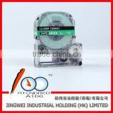 Compatible label cassete tape for EPSON LW300 LW400 label printer 9mm black on Clear SC9GW