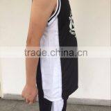 Your Team Logo Printing Black and White Color Design Basketall Clothes Breathable Sublimation Basketball Uniform Supplier's Choice thumbnail-4