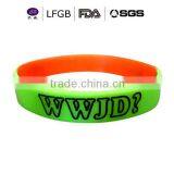 Silicone Wrist Band With Country Logo Printed , Factory Direct Supply Cheap Custom Silicone Bracelet thumbnail-4