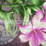 Big Flower Printed Peached Polyester Fabric for Bed Sheet thumbnail-2