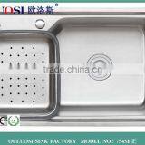 Stainless Steel Sink With Colander thumbnail-1