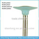 C207F 3/32" HP Shank Wheel Shaped Light Blue Silicone Rubber Polishers Dental Products