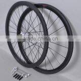 Dengfu 38mm Carbon Road Bikes Wheelset 700c*21mm Width Tubular Wheels