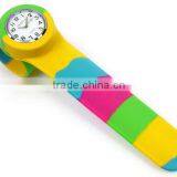 Fashion Rainbow Silicone Slap Sport Quartz Watch For Gifts With Size Customized thumbnail-2