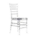 HS-2102 Wholesale Chivari Design Transparent Aluminum Tiffany Wedding Chiavari Chairs thumbnail-3