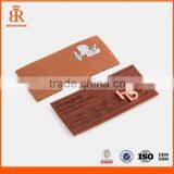 Popular Fashion Debossed Printing Brand Leather Patches for Man thumbnail-1