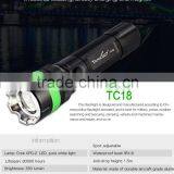 Powerful Multi-function Police Tactical Flashlights LED Torch 350 Lumen
