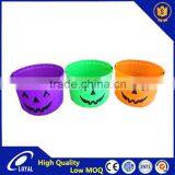 Hot selling Plastic Halloween Pumpkin Bucket, High quality Halloween Pumpkin Pail