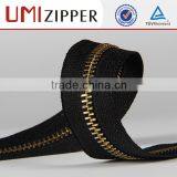Guangzhou 5 Zipper With Zip Puller Gold Long Chain Metal Zip thumbnail-3
