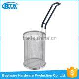 Diameter127*177.8mm Stainless Steel Round Shape French Fries Deep Fry Basket thumbnail-3