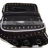 Silver Star Black Leather Studded Royal Star Saddlebags Bags thumbnail-3