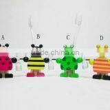 Wooden Cartoon Brush Holder With 2 Minutes Hourglass thumbnail-2