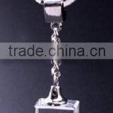 2016 3d Laser Engraved Adorous Horse Crystal Keychain