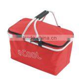 Fruits Wine Food Bag, Canvas Holiday Camping Travel Bag, Insulated Thermal Food Carry Bag thumbnail-4