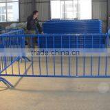 Crowd Control Barrier Pedestrian Barrier Removable Galvanized Metal Crowd Control Barrier