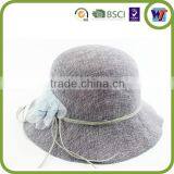 High Quality Straw Hat, Ladies Fedora Beach Hat Cap With Flowers thumbnail-2