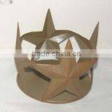 Antique Wrought Iron Candle Holders, Metal Crown Candle Holder thumbnail-1