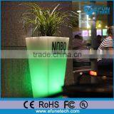 Rechargeable Waterproof Decorating Led Lighted Outdoor Flower Pots