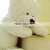 High Quality Plush Stuffed Animals Pass ICTI, White Cute Bear thumbnail-1