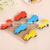School Office Supply Reward 4x Simulated Cartoon Car Eraser thumbnail-1