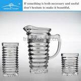 Wholesale 7pcs Large Decorative Glass Water Pitcher; China Pitcher Drinking Glass Factory thumbnail-1
