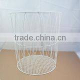 Round Wire Laundry Basket, Arc Pattern thumbnail-1