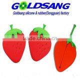 New Design Strawberry Silicone Key and Coin Bag Key Holder Promotion Gift thumbnail-1