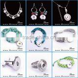 Custom Jewelry Changeable Snap Buttons Necklace Cheap Press Snap Button Jewelry Necklace thumbnail-1