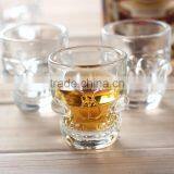 50ml Mini Clear Skull Glass Cup for Strong Whisky thumbnail-2