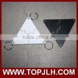 Fashion Sublimation MDF Keychain With Heart Shaped,blank DIY Keyring thumbnail-2