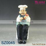 Decorative Kitchen Sitting Resin Chef for Kitchen thumbnail-1