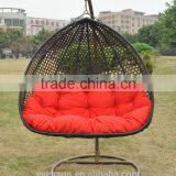 Double Seater Bird Nest Wicker Rattan Swing Egg Chair Hanging Hammock thumbnail-1