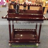 Red wine and liquor serving cart for restaurant C-14