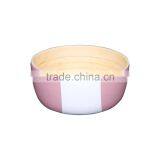 Lacquer Bamboo Salad Bowls, Spun Bamboo Bowls thumbnail-1