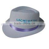 Hot Sale Black Custom Floppy Wool Fabric Material Bowler Fedora Hat With Ribbon for Party Events on Sale Made in China thumbnail-3