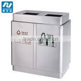 Stainless Steel Cabinet 2 Bins Garbage Can for Sale thumbnail-2