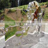 Home Decoration Mirror Polished Stainless Steel Abstract Garden Sculpture thumbnail-3